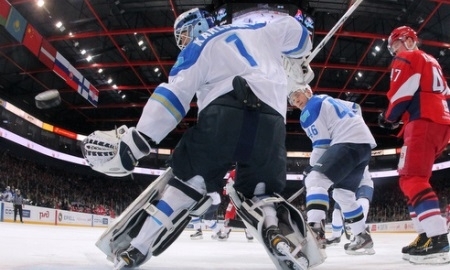 Фоторепортаж с матча КХЛ «Локомотив» — «Барыс» 7:1