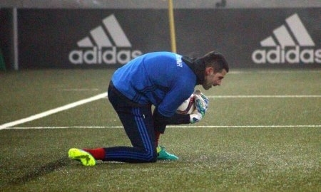 Фоторепортаж с разминки «Астаны» перед матчем Лиги Европы с «Янг Бойз»