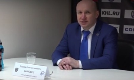 Видео послематчевой пресс-конференции игры КХЛ «Югра» — «Барыс» 2:4