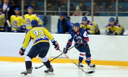 Фото с матча чемпионата РК «Кулагер» — «Алматы» 5:4 ОТ