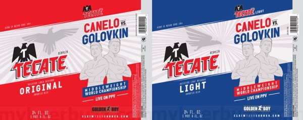 Tecate выпустила банки пива с анонсом боя Головкин — Канело