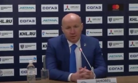Видео послематчевой пресс-конференции игры КХЛ «Барыс» — «Металлург» Магнитогорск 5:3