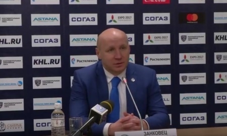 Видео послематчевой пресс-конференции игры КХЛ «Барыс» — «Авангард» 3:1