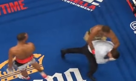 В бою потенциальных соперников Головкина Джек чуть не нокаутировал рефери