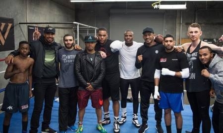 Уорд и Хан навестили Джейкобса при подготовке к бою с Головкиным