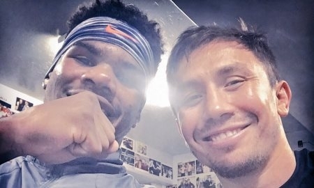 Непобежденный американец тренируется с Головкиным