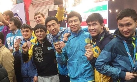 Казахстанские «вольники» стали третьими на международном турнире в Иране