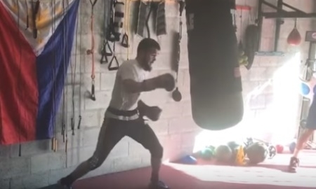 Видео тренировки Шарибаева в Майами