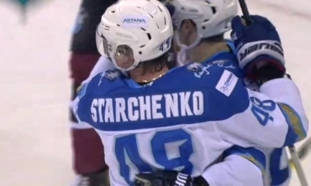 Видео шайб матча КХЛ «Динамо» Рига — «Барыс» 2:3