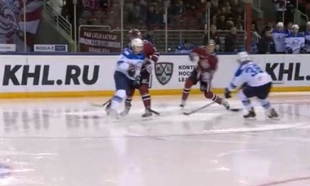 Видеообзор матча КХЛ «Динамо» Рига — «Барыс» 2:3