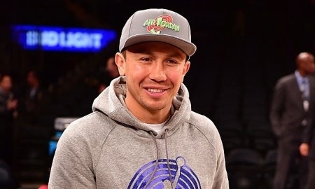 Фоторепортаж с посещения Головкиным матча НБА в Нью-Йорке