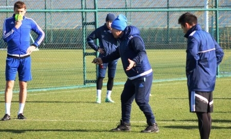 Фоторепортаж с утренней тренировки «Окжетпеса» 