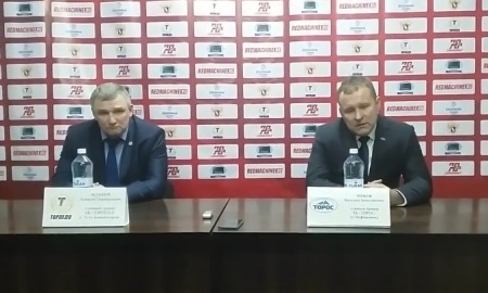 Видео послематчевой пресс-конференции игры ВХЛ «Торпедо» — «Торос» 2:1