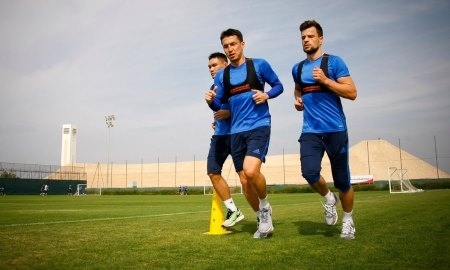 Фоторепортаж с утренней тренировки «Астаны»