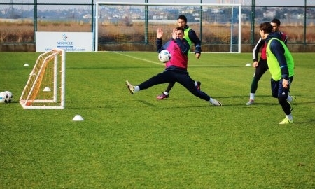 Фоторепортаж с утренней тренировки «Окжетпеса»