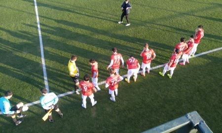 Фото с товарищеского матча «Тобол» — «Шамкир» 1:1