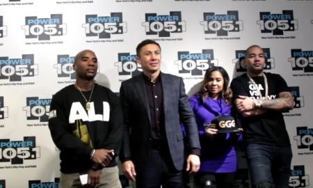 Видеосюжет с радио-интервью и пресс-конференции Головкина в Нью-Йорке