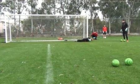 Видео тренировки голкиперов «Шахтера»