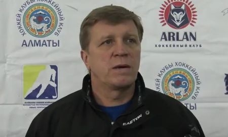 Видео интервью тренеров по итогам матчей чемпионата РК «Арлан» — «Алтай-Торпедо» 5:2, 2:3 ОТ