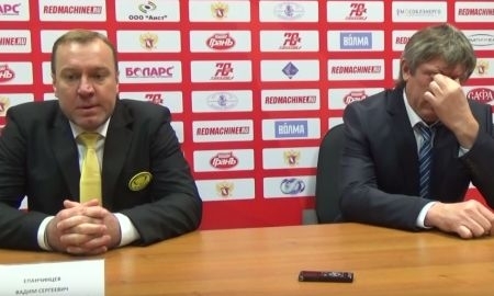 Видео послематчевой пресс-конференции игры ВХЛ «Химик» — «Сарыарка» 1:4
