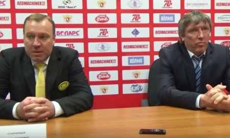 Видео послематчевой пресс-конференции игры ВХЛ «Химик» — «Сарыарка» 1:4
