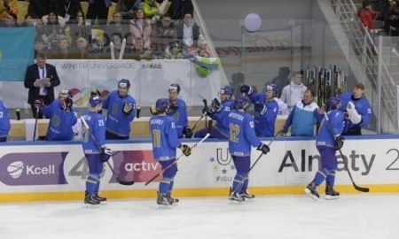 <strong>Казахстанские хоккеисты победили Швецию и вышли в полуфинал Универсиады-2017 </strong>