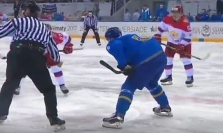 Хоккеисты Казахстана и России после двух периодов играют вничью