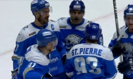 Видео шайб матча КХЛ «Барыс» — «Сибирь» 2:1 ОТ