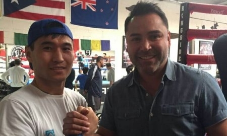 Де Ла Хойя пожелал удачи Сойлыбаеву в предстоящих боях