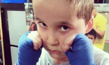 Семилетний американец Baby Golovkin нашел в своем кумире GGG стимул для тренировок