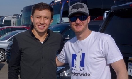 Головкин пожелал удачи автогонщику NASCAR