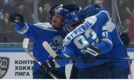 Видео шайб матча плей-офф КХЛ «Барыс» — «Трактор» 1:2 ОТ