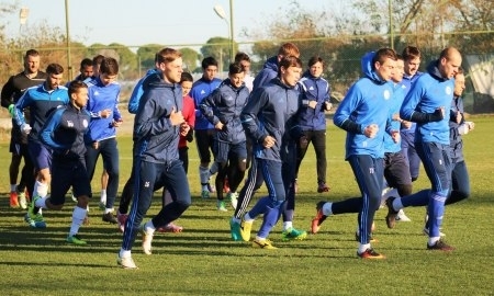 Фоторепортаж с вечерней тренировки «Окжетпеса» 2 февраля