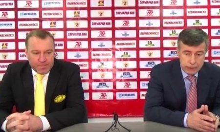 Видео послематчевой пресс-конференции игры ВХЛ «Сарыарка» — «Ермак» 3:0 