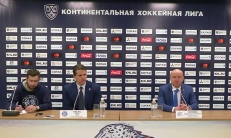 Видео послематчевой пресс-конференции игры КХЛ «Барыс» — «Динамо» Минск 5:1