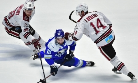 Фоторепортаж с матча КХЛ «Барыс» — «Динамо» Рига 1:0