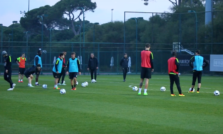 Видео тренировки «Кайрата» перед матчем со «Сплитом»