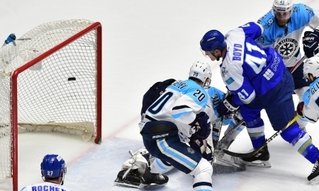 Фоторепортаж с матча КХЛ «Барыс» — «Сибирь» 2:1 ОТ