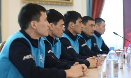 Фоторепортаж с церемонии взвешивания матча WSB «Astana Arlans» — «Uzbek Tigers»