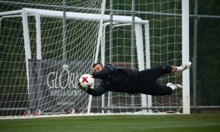 Фоторепортаж с утренней тренировки «Кайрата»