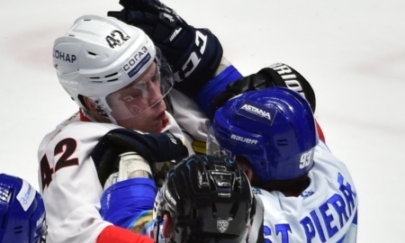 Фоторепортаж с матча плей-офф КХЛ «Барыс» — «Трактор» 3:1