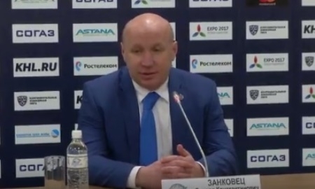 Видео послематчевой пресс-конференции игры плей-офф КХЛ «Барыс» — «Трактор» 3:1