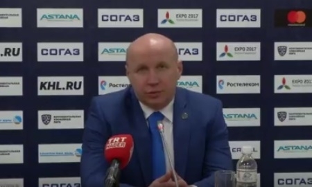 Видео послематчевой пресс-конференции игры плей-офф КХЛ «Барыс» — «Трактор» 1:2 ОТ