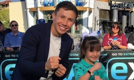 Головкин дал мастер-класс дочери американского телеведущего