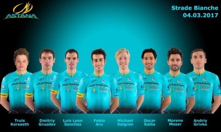 «Астана» объявила состав на «Страде Бьянке»
