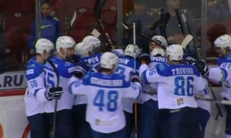 Видеообзор матча плей-офф КХЛ «Трактор» — «Барыс» 1:2 ОТ