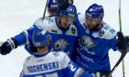 Видео шайб матча плей-офф КХЛ «Барыс» — «Металлург» Магнитогорск 3:5