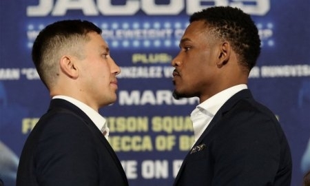 Головкин и Джейкобс провели дуэль взглядов