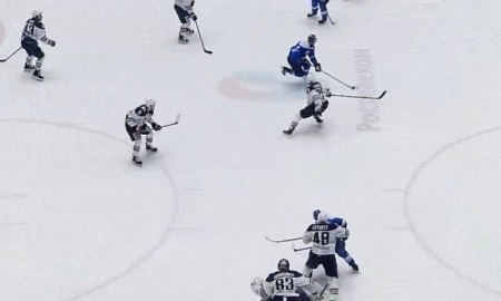 Видеообзор матча плей-офф КХЛ «Барыс» — «Металлург» Магнитогорск 2:3 ОТ