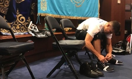 Головкин готовится к выходу на ринг